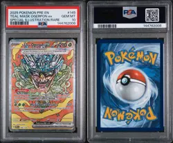 PSA 10 Teal Mask Ogerpon ex SIR 145/131 Prismatic Evolutions Pokemon TCG - Image 5