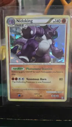 2010 Nidoking 6/102 Shatter Foil Holo Rare Pokemon. - Image 1