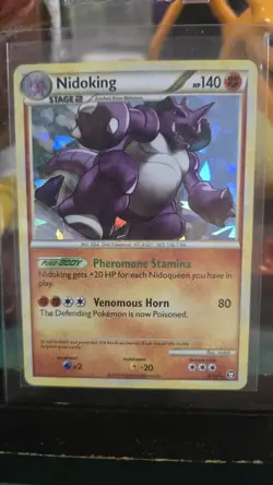 2010 Nidoking 6/102 Shatter Foil Holo Rare Pokemon. - Image 3