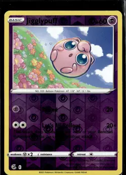 Pokemon Jigglypuff 110/264 Fusion Strike Reverse Holo - Image 1