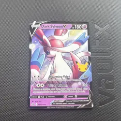 Pokemon TCG Celebrations Black Star Promo Dark Sylveon V SWSH134 Jumbo Card - LP - Image 1