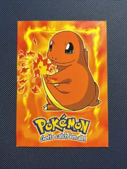 Charmander Topps Blue Logo E4 Of 12 Pokemon Card LP MISCUT ERROR - Image 1