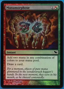 Manamorphose FOIL Shadowmoor PLD Red Green Common MTG CARD (ID# 511322) ABUGames - Image 1
