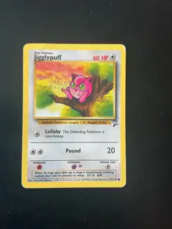 Pokemon Jigglypuff Vintage Card Base Set 2 #77/130 Wotc 1999 - Image 1