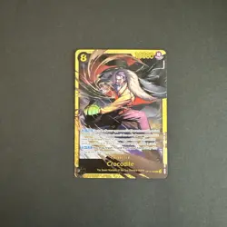 One Piece Card Game 🏴‍☠OP14-120 Crocodile SEC NM Alt Art Foil ENGLISH - Image 1