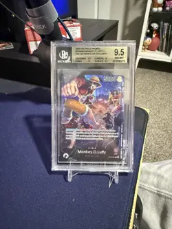 Monkey D Luffy BGS 10 OP05-060 PSA Magazine Exclusive One Piece Promo Piece Card - Image 1