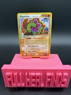 Meganium Delta Species Holo Card 4/101 Dragon Frontiers - Damaged - Image 1