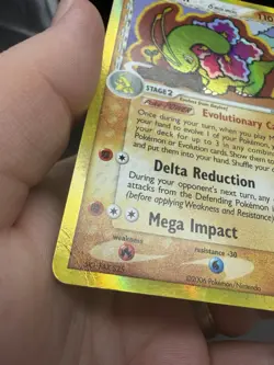 Meganium Delta Species Holo Card 4/101 Dragon Frontiers - Damaged - Image 5