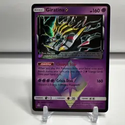 Pokemon TCG Card SM Ultra Prism Giratina Prism Star Rare 58/156 NM One Owner - Image 1