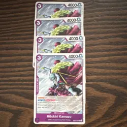 Bandai One Piece Card Game Hitokiri Kamazo EB04-035 x4 Character Regular English - Image 1