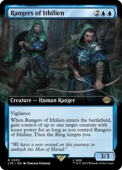 MTG Rangers of Ithilien EXTENDED ART #353 LOTR Tales of Middle-earth NM/Mint - Image 1