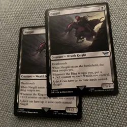 MTG Nazgul LTR NM U 337 Creature Wraith Knight Lord Of The Rings LOTR Magic - Image 1