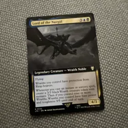 MTG Lord of the Nazgul Extended Art Lord Of The Rings Magic The Gathering NM - Image 1