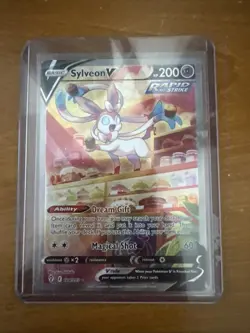 Sylveon V Alt Art Evolving Skies 184/203 Pokemon Card Holo Rare 2021 Near Mint - Image 1