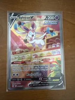 Sylveon V Alt Art Evolving Skies 184/203 Pokemon Card Holo Rare 2021 Near Mint - Image 3