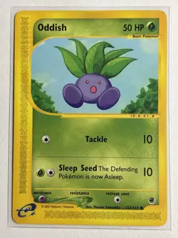 Oddish 122/165 - Expedition Non Holo Pokemon Card - Image 1
