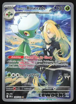 Cynthia's Roserade - 184/182 - Illustration Rare - Destined Rivals Pokemon Card - Image 1