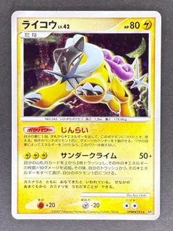 Raikou Holo DPBP#293 DP3 Shining Darkness Japanese Pokemon Card DMG - Image 1