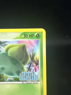 Pokemon TCG Bulbasaur 40/100 Crystal Guardians Reverse Holo Stamped LP - Image 3