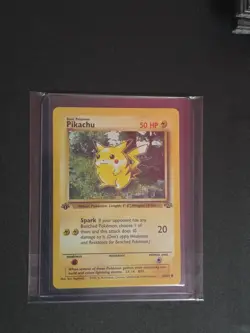 Pokemon Pikachu TCG Jungle Card 60/64 1st Edition Common - Image 1