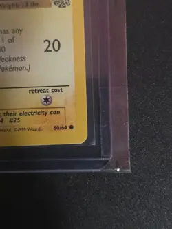 Pokemon Pikachu TCG Jungle Card 60/64 1st Edition Common - Image 5