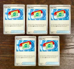 Poke Pad 198/217 Ascended Heroes Pokemon Tcg Card English 5 Card Lot - Image 1