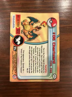 2000 Topps Charizard #06 Series 1 Pokemon - Image 2