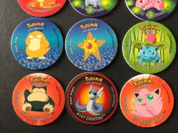 12 X Pokemon Tazos Bundle 2001 Walkers Crisps Cheetos Gengar Pikachu Blastoise - Image 2
