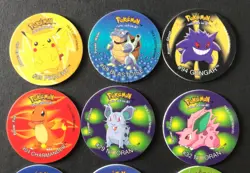 12 X Pokemon Tazos Bundle 2001 Walkers Crisps Cheetos Gengar Pikachu Blastoise - Image 3