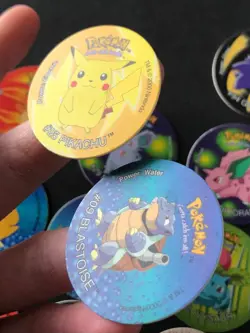 12 X Pokemon Tazos Bundle 2001 Walkers Crisps Cheetos Gengar Pikachu Blastoise - Image 4