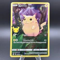 Pokemon TCG Celebrations Pikachu Holo Rare Full Art 005/025 - Image 1