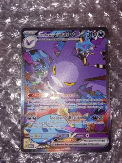 Pokemon Team Rocket's Crobat EX 234/182 SV10: Destined Rivals NM - Image 1
