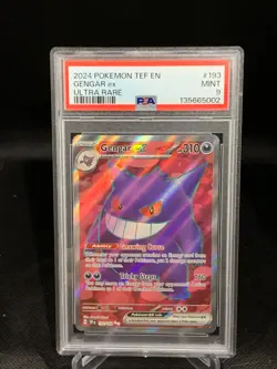 Pokemon PSA 9 - 2024 Gengar ex 193/162 SV05: Temporal Forces Holo - Image 1