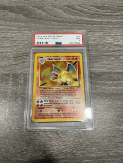 1999 POKEMON BASE SET UNLIMITED #4 CHARIZARD-HOLO PSA 7 - Image 3