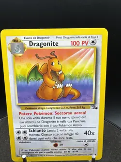 ITALIAN* Dragonite Regular Rare 19/62 Fossil Unlimited - Italian Vintage Pokemon - Image 2