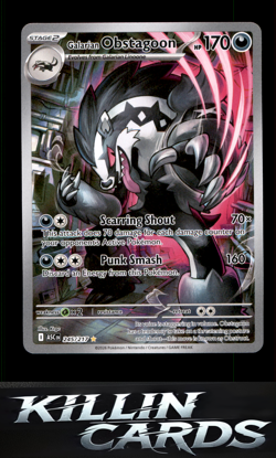 Galarian Obstagoon - 245/217 245/217 Pokemon Illustration Rare ME: Ascended Hero - Image 1