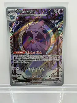 Pokemon TCG Mismagius 212/193 Paldea Evolved Illustration Rare LP - Image 1