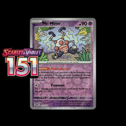 Mr. Mime 122/165 Scarlet & Violet 151 Pokemon TCG Reverse Holo - Image 1