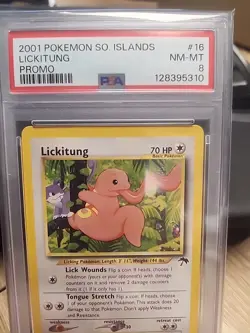 2001 POKEMON SOUTHERN ISLANDS PROMO #16 LICKITUNG PSA 8 - Image 2