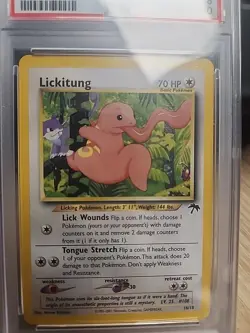 2001 POKEMON SOUTHERN ISLANDS PROMO #16 LICKITUNG PSA 8 - Image 3