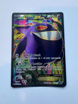 Pokemon Gengar EX Ultra Rare Full Art Holo 170 HP XY Phantom Forces 114/119 - Image 1
