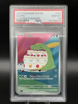 PSA 10 Gulpin 154/142 Illustration Rare Stellar Crown Pokemon TCG - Image 1