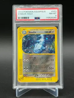 PSA 8 - Steelix H23/H32 - Aquapolis Holo Rare - Pokemon - Image 1