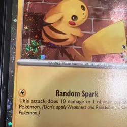 Pikachu 051 /162 Stamped 2026 Pokemon Day 30th Anniversary Promo Cosmos w/ SWIRL - Image 3