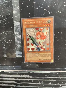 YuGiOh Injection Fairy Lily 1st Edition LOD-100 Secret Rare Legacy of Darkness - Image 1