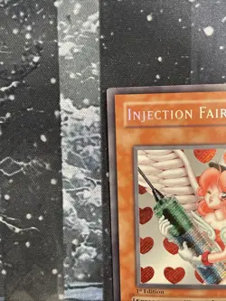 YuGiOh Injection Fairy Lily 1st Edition LOD-100 Secret Rare Legacy of Darkness - Image 2