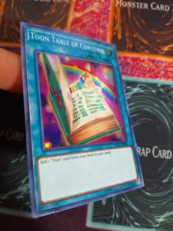 Yu-Gi-Oh! Toon Table of Contents DASA-EN043 Super Rare 1st Edition Near Mint - Image 2