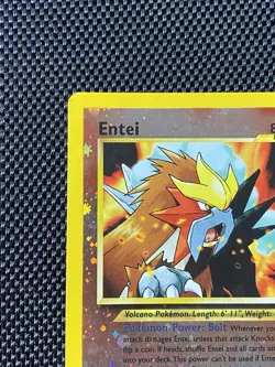 Pokemon TCG Entei #34 Reverse Holo Promo Card 2001 Black Star - Image 2