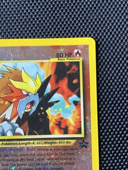 Pokemon TCG Entei #34 Reverse Holo Promo Card 2001 Black Star - Image 3