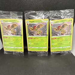 Pokemon TCG GameStop Promo Holo 3 Card Lot - Flapple SV050 Sealed - Image 1